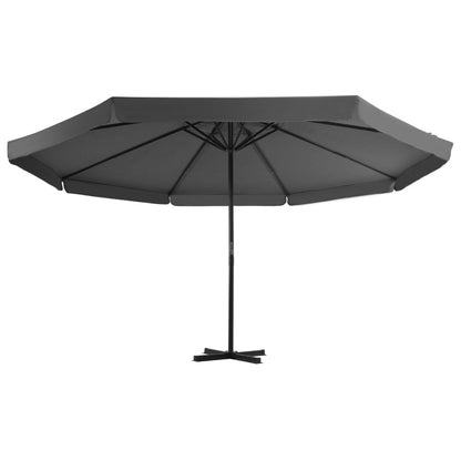 Ombrellone da Esterni con Palo in Alluminio 500 cm Antracite | homemem39