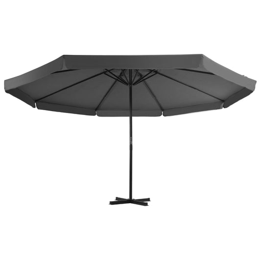 Ombrellone da Esterni con Palo in Alluminio 500 cm Antracite | homemem39
