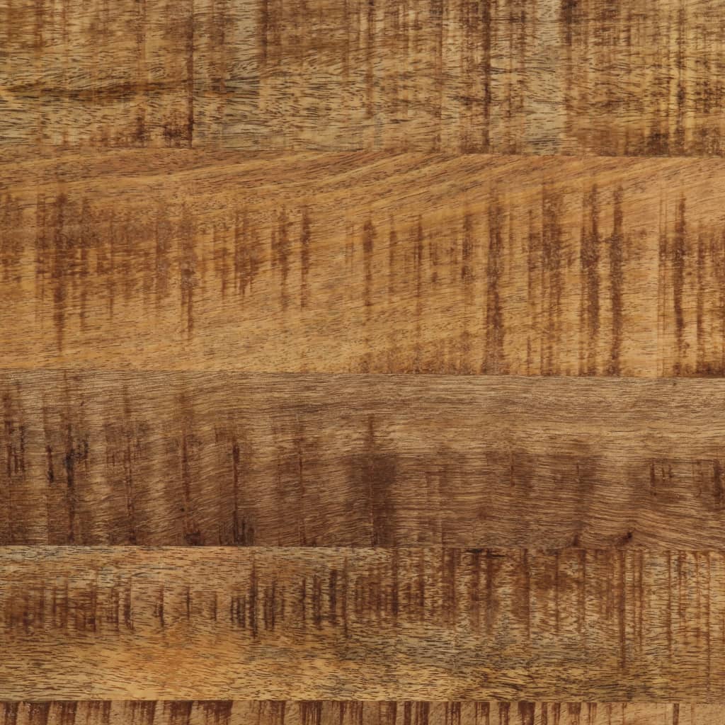 Tavolino da Salotto in Legno Massello di Mango e Acciaio 110 cm | homemem39
