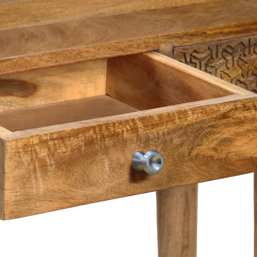 Tavolo Consolle in Legno Massello di Mango 102x30x79 cm