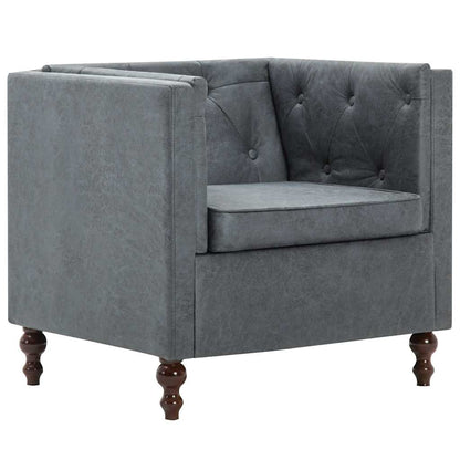 Gray Fabric Armchair