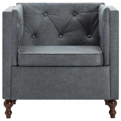 Gray Fabric Armchair