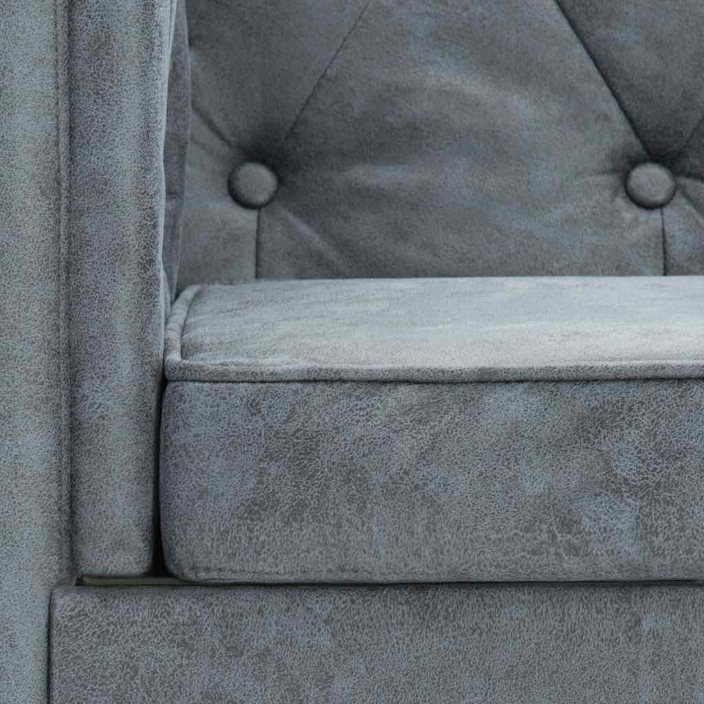 Gray Fabric Armchair