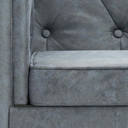 Gray Fabric Armchair