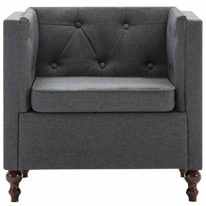 Dark Gray Armchair in Fabric