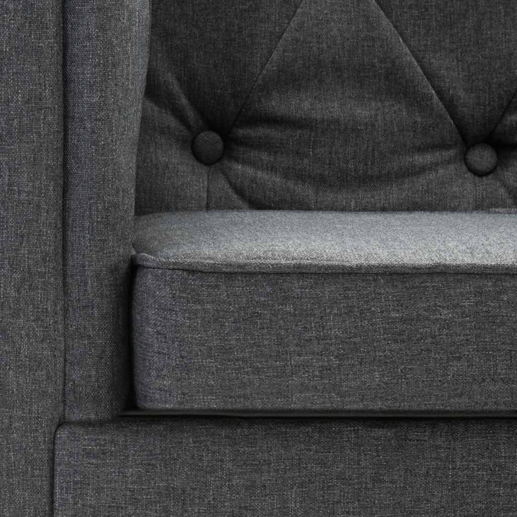 Dark Gray Armchair in Fabric