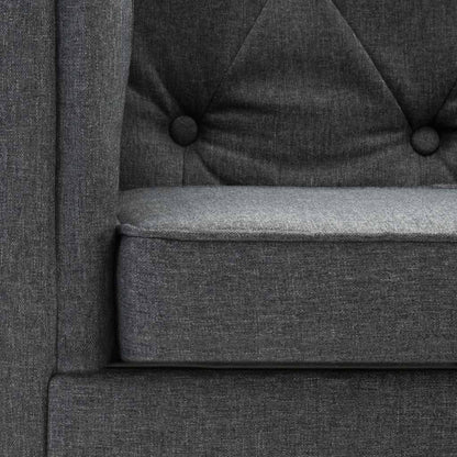 Dark Gray Armchair in Fabric