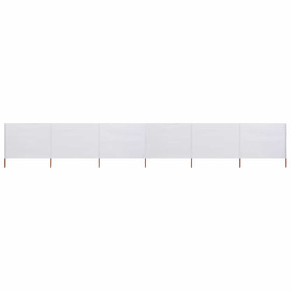 Paravento a 6 Pannelli in Tessuto 800x80cm Bianco - homemem39