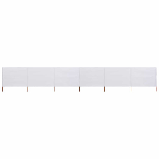 Paravento a 6 Pannelli in Tessuto 800x80cm Bianco - homemem39