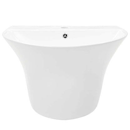 Lavabo Bianco 56 x 48 x 42 cm Ceramica Smaltata