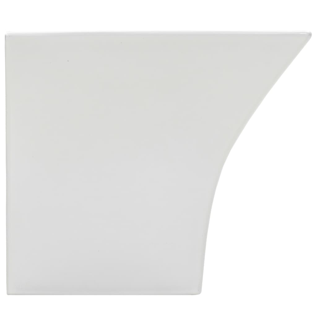 Lavabo a Parete in Ceramica Bianco 500x450x410 mm - homemem39