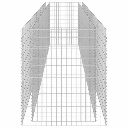 Gabbione Letto Rialzato in Acciaio Zincato 450x90x100 cm - homemem39