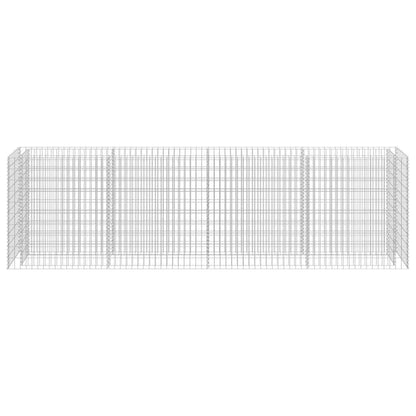 Gabbione Letto Rialzato in Acciaio Zincato 360x50x100 cm | homemem39