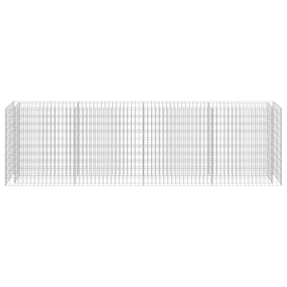 Gabbione Letto Rialzato in Acciaio Zincato 360x50x100 cm - homemem39