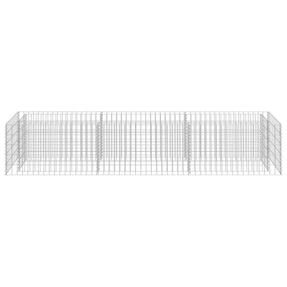 Gabbione Letto Rialzato in Acciaio Zincato 270x50x50 cm
