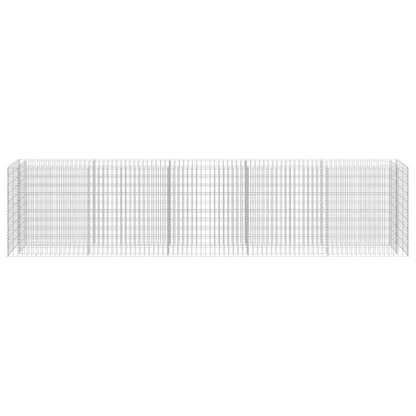Gabbione Letto Rialzato in Acciaio Zincato 450x50x100 cm - homemem39