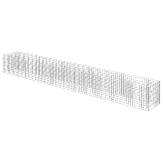 Gabbione Letto Rialzato in Acciaio Zincato 450x50x50 cm