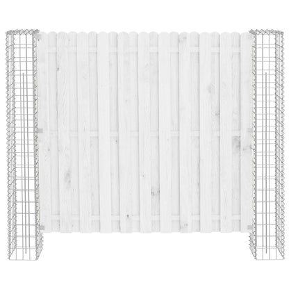 Palo della recinzione 2 pcs Argento 20 x 20 x 190 cm Metallo
