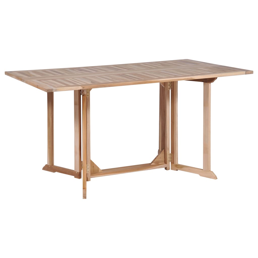 Set da Pranzo da Giardino 7 pz Pieghevole in Massello di Teak - homemem39