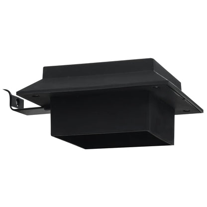 Lampade Solari da Esterni 6 pz a LED Quadrate 12 cm Nero