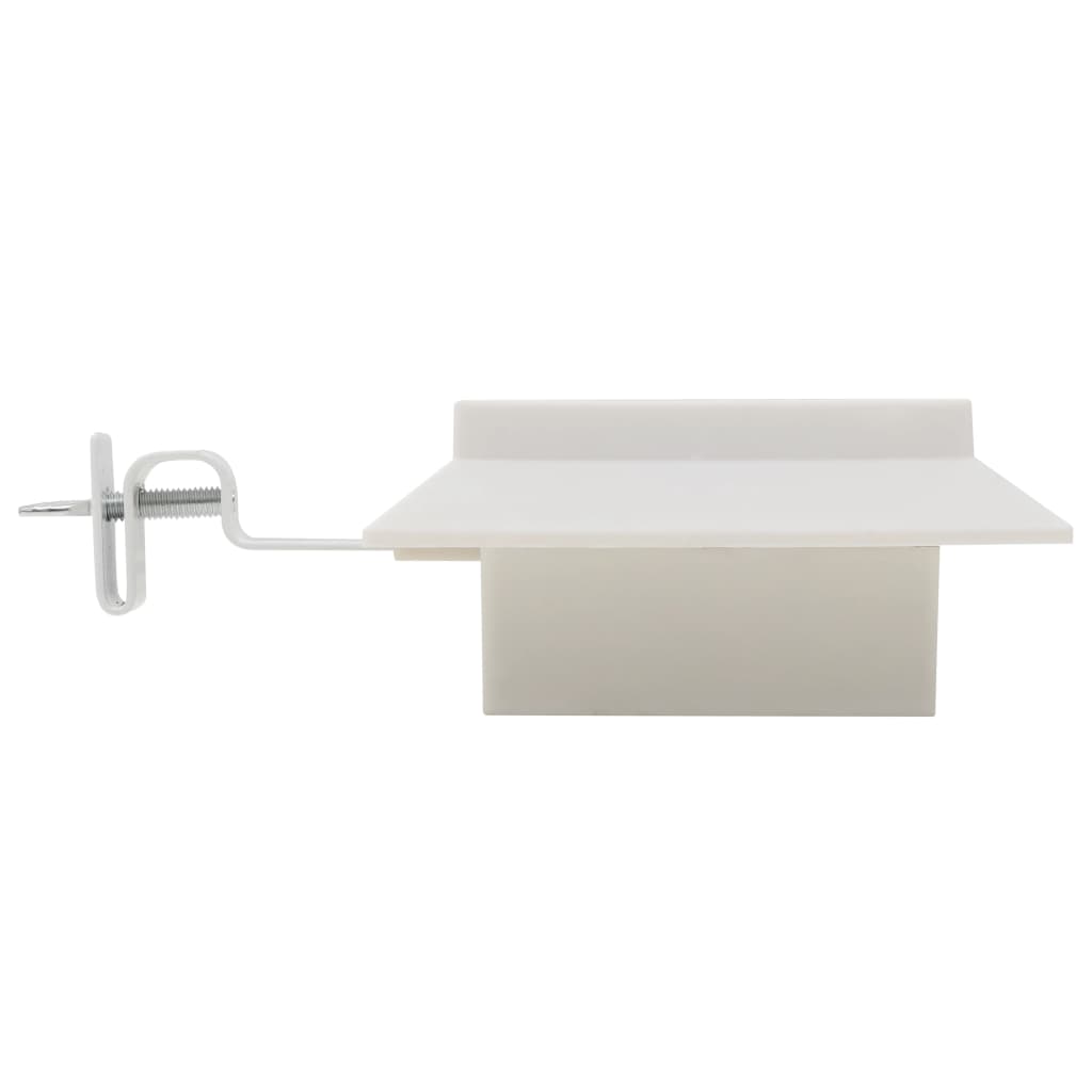 Lampade Solari da Esterni 6 pz a LED Quadrate 12 cm Bianco - homemem39