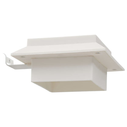 Lampade Solari da Esterni 6 pz a LED Quadrate 12 cm Bianco - homemem39