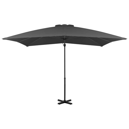 Ombrellone a Sbalzo con Palo in Alluminio 250x250 cm Antracite - homemem39