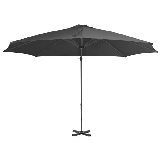 Ombrellone a Sbalzo con Palo in Alluminio 300 cm Antracite - homemem39