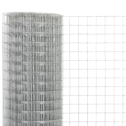 Recinzione in Rete per Pollaio Acciaio Zincato 10x1,5 m Argento | homemem39