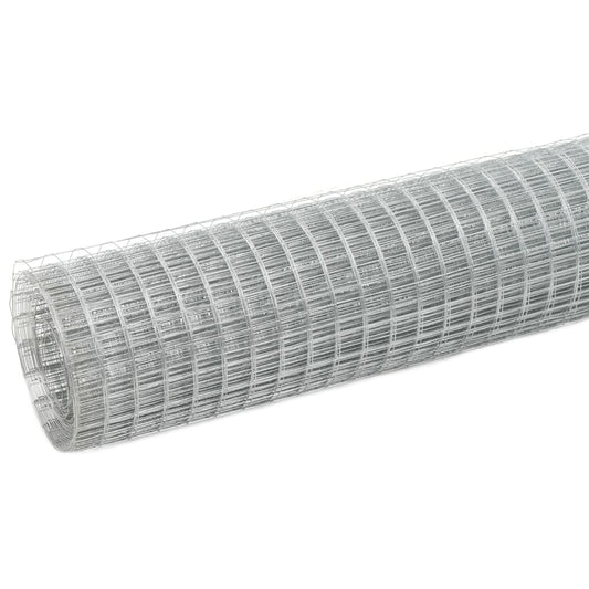Recinzione in Rete per Pollaio Acciaio Zincato 10x1,5 m Argento | homemem39