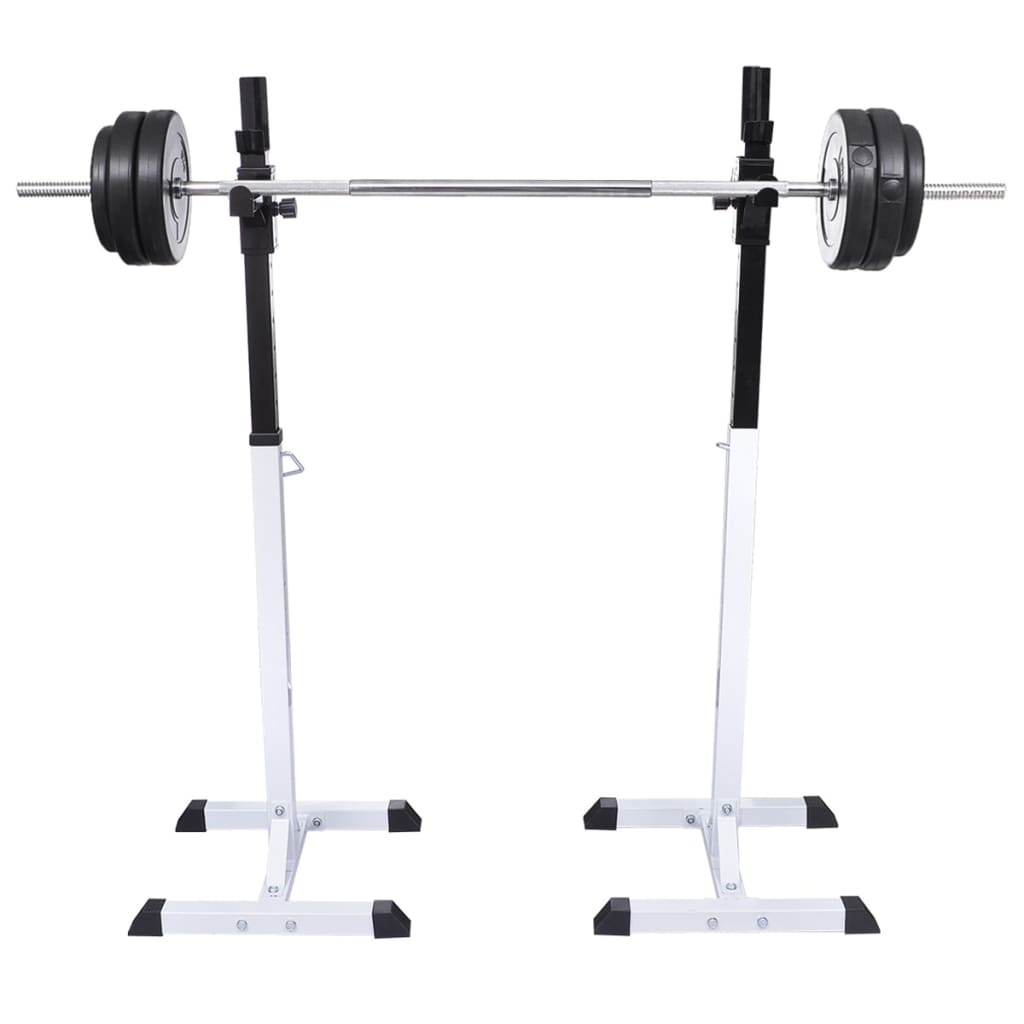 Stazione per Squat con Bilanciere e Set di Manubri da 60,5 kg | homemem39