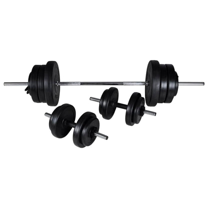Stazione per Squat con Bilanciere e Set di Manubri da 60,5 kg | homemem39