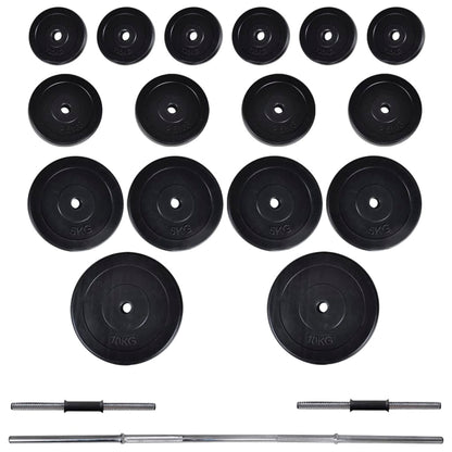 Stazione per Squat con Bilanciere e Set di Manubri da 60,5 kg | homemem39