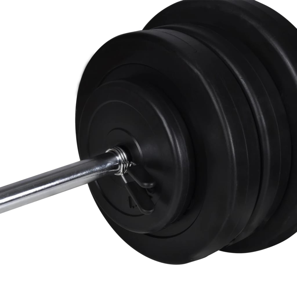 Stazione per Squat con Bilanciere e Set di Manubri da 60,5 kg | homemem39