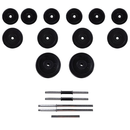 Stazione per Squat con Bilanciere e Set di Manubri da 30,5 kg | homemem39
