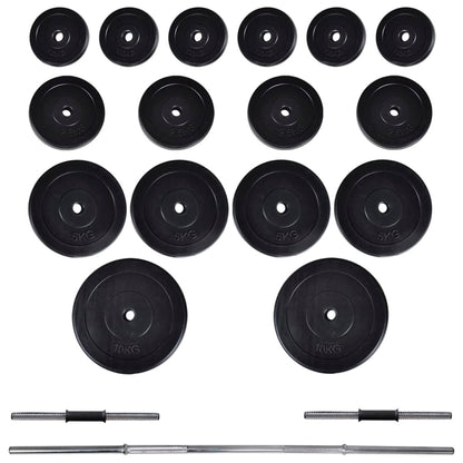 Macchina da Parete con Bilanciere e Set Manubri 60,5 kg - homemem39