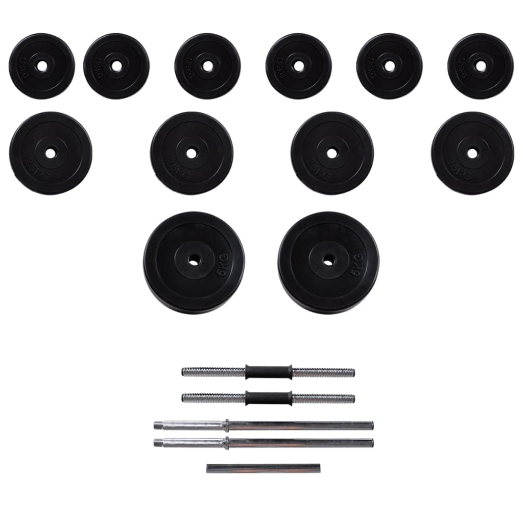 Macchina da Parete con Bilanciere e Set Manubri 30,5 kg | homemem39