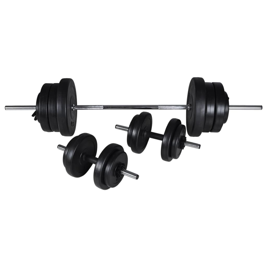 Panca Multifunzione con Bilanciere e Set di Manubri 60,5 kg | homemem39