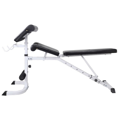 Panca Multifunzione con Bilanciere e Set di Manubri 60,5 kg | homemem39