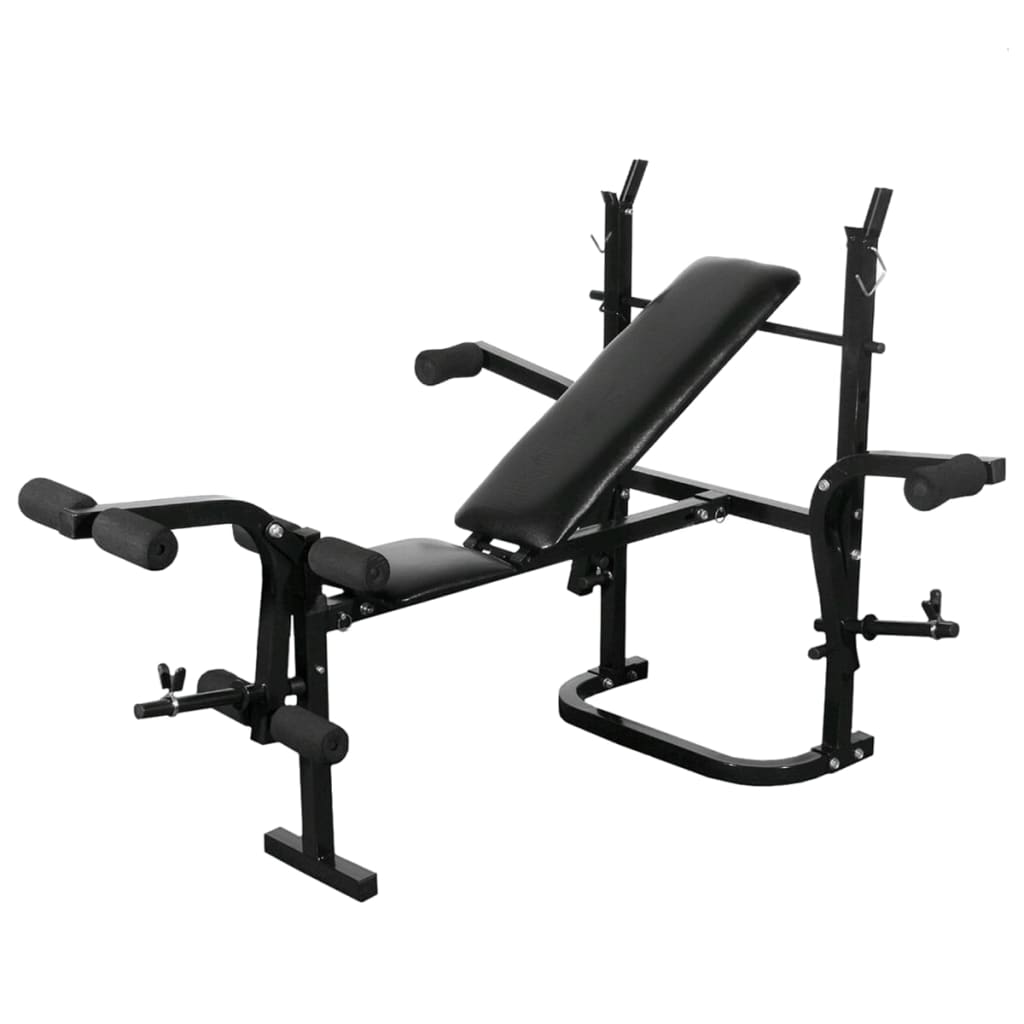 Panca Multifunzione con Bilanciere e Set di Manubri 60,5 kg | homemem39