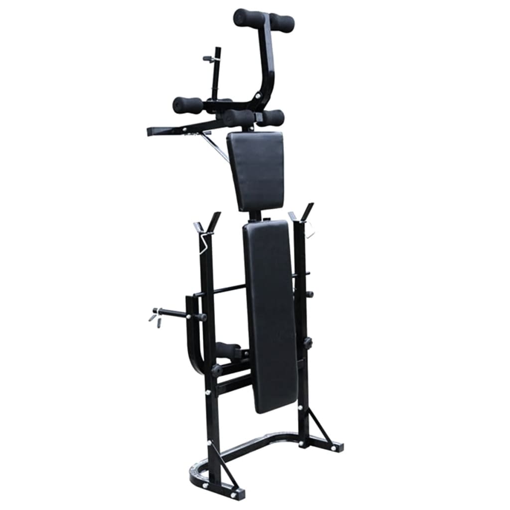 Panca Multifunzione con Bilanciere e Set di Manubri 60,5 kg | homemem39
