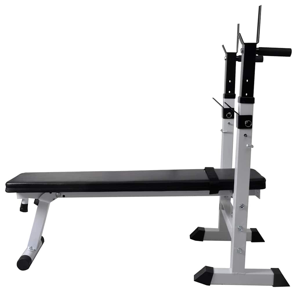 Panca Reclinabile con Rack Bilanciere e Set Manubri 90 kg | homemem39