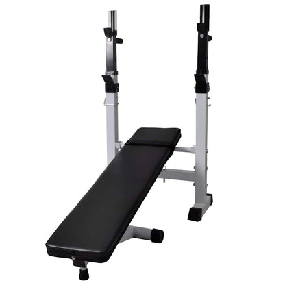 Panca Reclinabile con Rack Bilanciere e Set Manubri 90 kg | homemem39