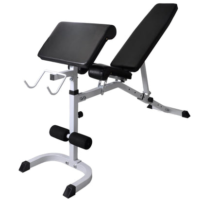 Panca Multifunzione con Rack Bilanciere e Set Manubri 90 kg | homemem39