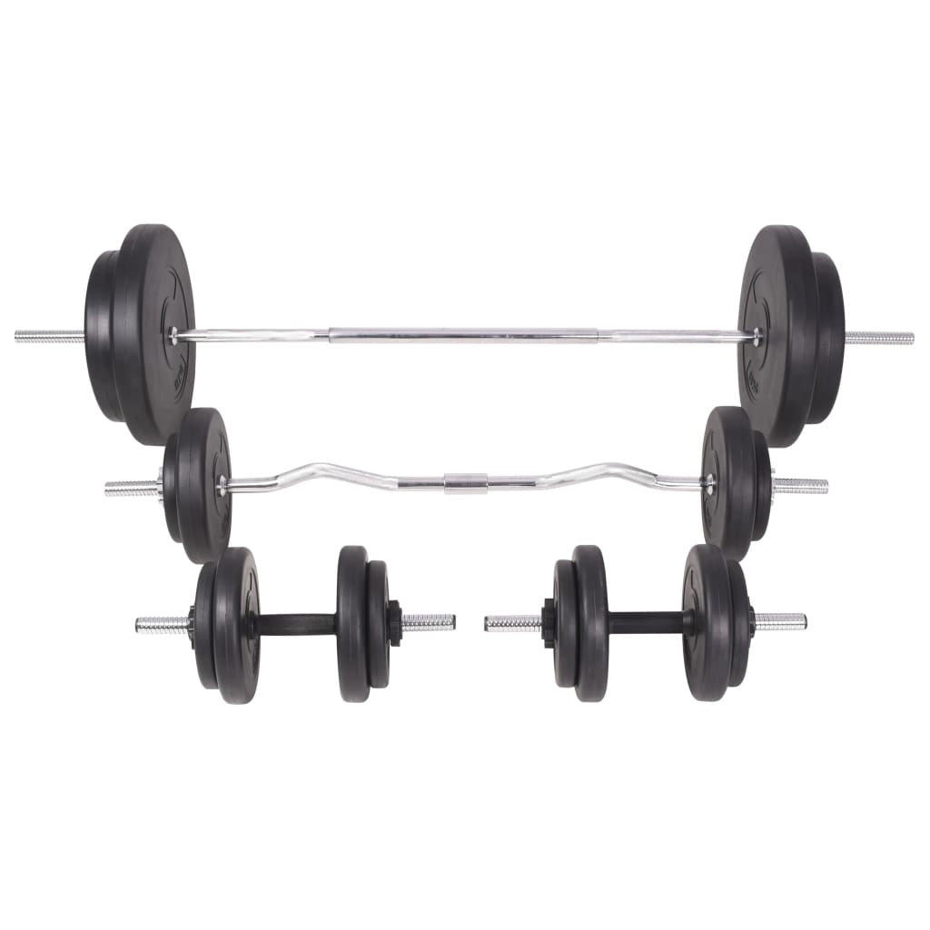 Panca Multifunzione con Bilanciere e Set di Manubri 90 kg | homemem39