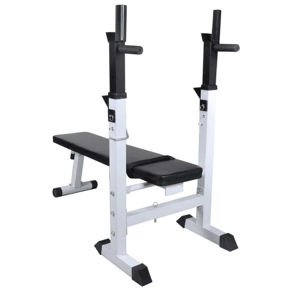 Panca Reclinabile con Rack Bilanciere e Set Manubri 120 kg | homemem39