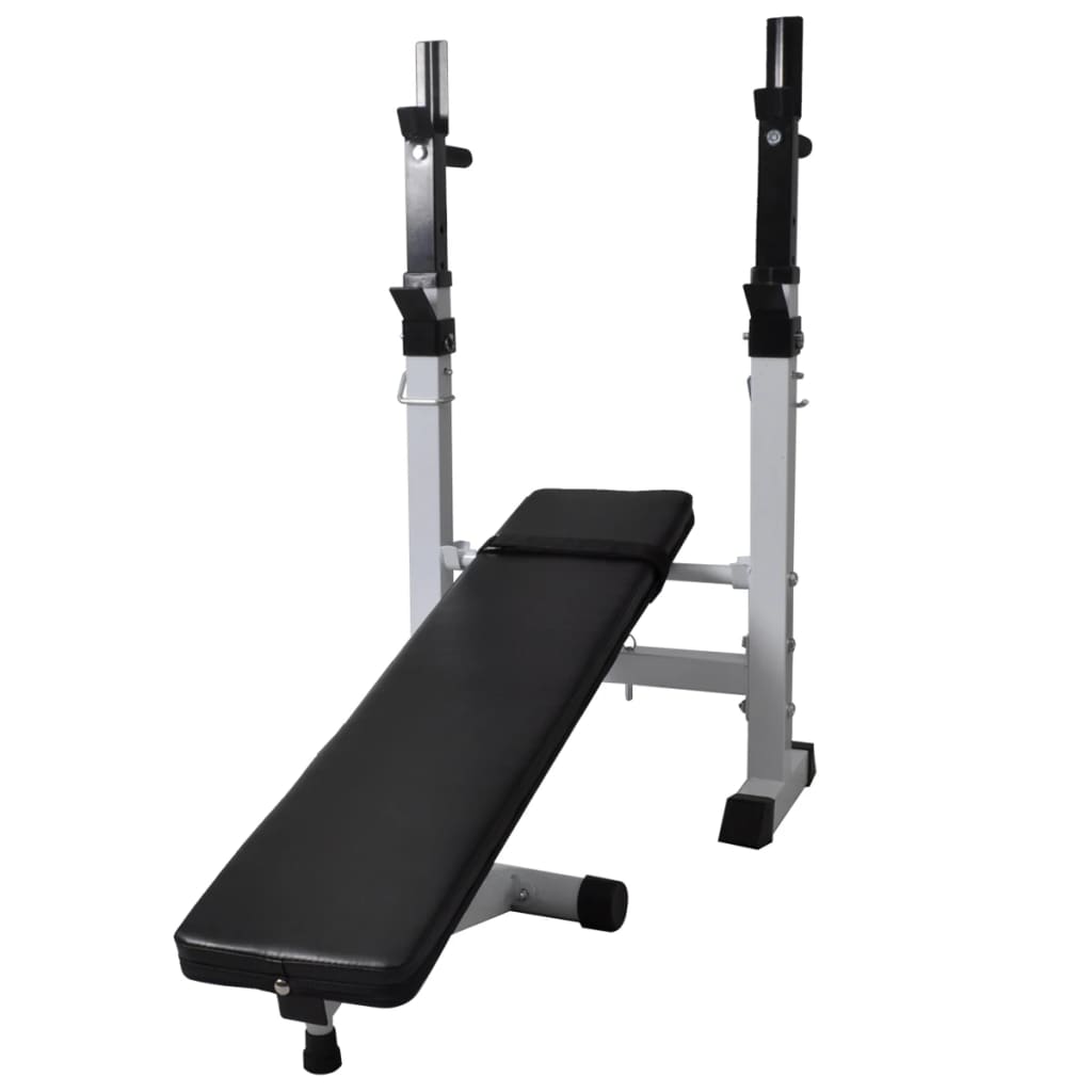 Panca Reclinabile con Rack Bilanciere e Set Manubri 120 kg | homemem39