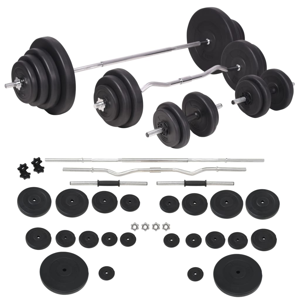 Panca Reclinabile con Rack Bilanciere e Set Manubri 120 kg | homemem39