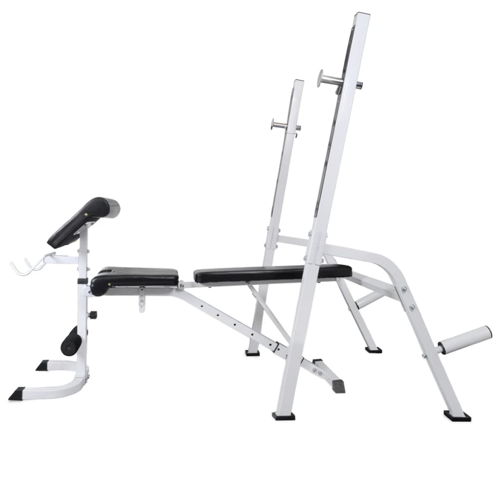 Panca Multifunzione con Rack Bilanciere e Set Manubri 120 kg | homemem39