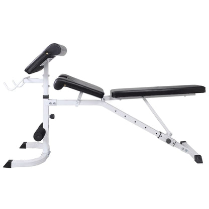 Panca Multifunzione con Rack Bilanciere e Set Manubri 120 kg | homemem39